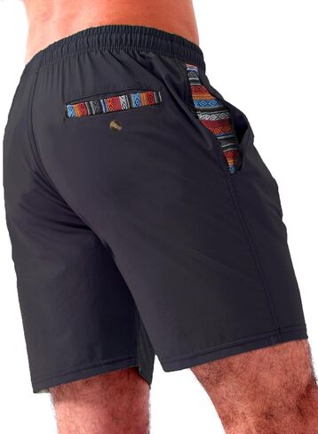 Loopory Men's Casual Shorts with Drawstring, Cotton Blend Summer Shorts for Men Lightweight Soft Walking Golf Beach Shorts in Saudi Arabia