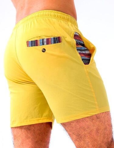 Loopory Men's Casual Shorts with Drawstring, Cotton Blend Summer Shorts for Men Lightweight Soft Walking Golf Beach Shorts in Saudi Arabia