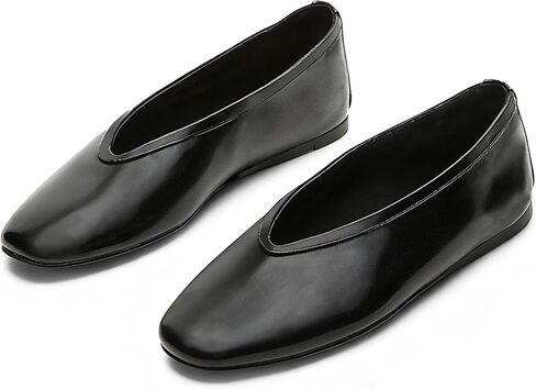 KISSASA Ballet Flats Shoes for Women Closed Square Toe Ballerina Shoes Slip on Work Office Casual Comfortable Dressy Flats in Saudi Arabia