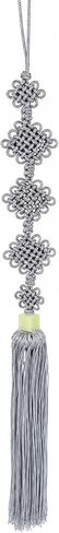 5-Tier Chrysanthemum Knot Norigae - Traditional Korean Long Maedeup Ornament - Four Colors Hanbok Tassel Charm - Cultural Gift (Dusty Lavender) in Saudi Arabia