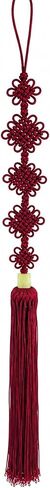 5-Tier Chrysanthemum Knot Norigae - Traditional Korean Long Maedeup Ornament - Four Colors Hanbok Tassel Charm - Cultural Gift (Dusty Lavender) in Saudi Arabia