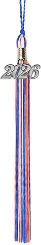 Graduation Tassel - Silver Charm - 3 Color, 2026, Blue/Orange/White in Saudi Arabia