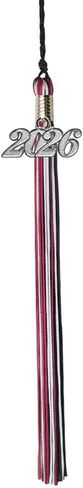 Graduation Tassel - Silver Charm - 3 Color, 2026, Blue/Orange/White in Saudi Arabia