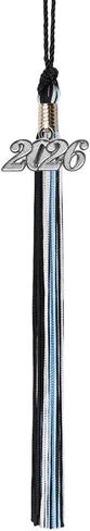Graduation Tassel - Silver Charm - 3 Color, 2026, Blue/Orange/White in Saudi Arabia