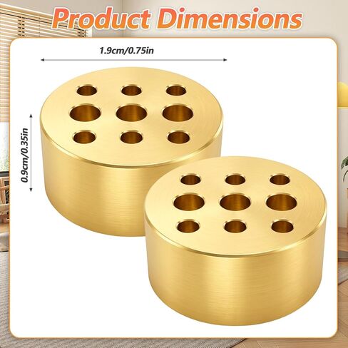 4 Pack Incense Cone Holders, Brass Incense Holder, Burner Stick Holder with 9 Holes, Incenses Stand Base for Yoga Spa Room Home Office(Gold) in Saudi Arabia