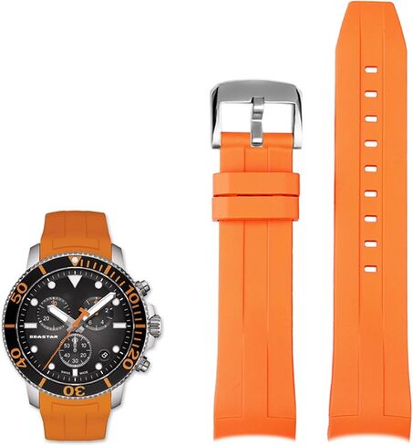 22mm Silicone Watch Bands for Tissot T120417 T120407 Quartz Dial Rubber Sport Men Watch Strap Watchband Waterproof (Color : 10mm Gold Clasp, Size : 22mm) in Saudi Arabia