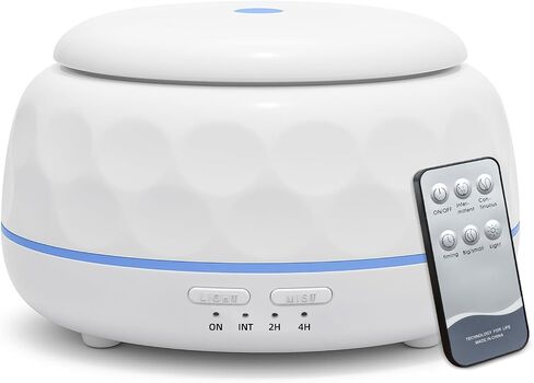 SPLITSKY 300ML Essential Oil Diffusers for Home,Ultrasonic Aromatherapy Diffuser with Remote,7 Color LED Lights,4 Timers,8 Hours Quiet Operation,Auto-Off,for Bedroom, Home,Office(Light Wood) in Saudi Arabia