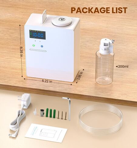 XEITIN Waterless HVAC Diffuser Coverage 5000 Sq.Ft, Whole House Lasting Scent Cold Air Diffuser for Large Home, Hotel, Office, 200ml Aroma Diffuser Machine with Bluetooth App Control, No Humidity in Saudi Arabia