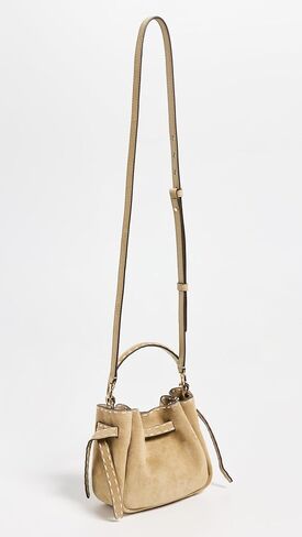 حقيبة يد نسائية من Tory Burch من Romy Suede Pick Stitch Mini in Kuwait