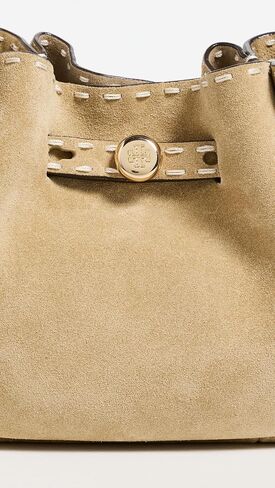 حقيبة يد نسائية من Tory Burch من Romy Suede Pick Stitch Mini in Kuwait