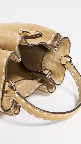 حقيبة يد نسائية من Tory Burch من Romy Suede Pick Stitch Mini in Kuwait