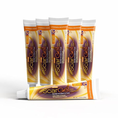 Natureplex Scar Gel 1.25 oz (6 Pack) – Clinically Proven Formula for Old & New Scars – Reduces Appearance of Scars from Surgery, Burns, Acne, Injury & Stretch Marks in Kuwait