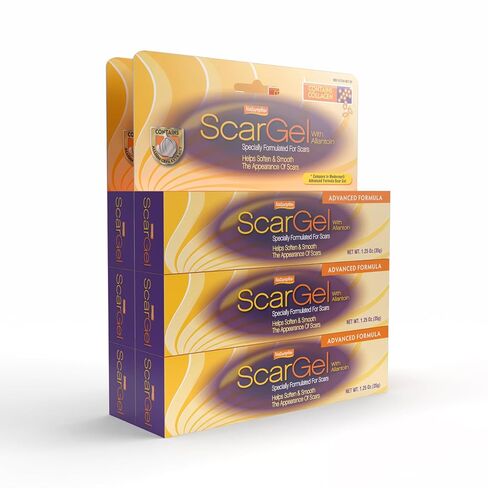 Natureplex Scar Gel 1.25 oz (6 Pack) – Clinically Proven Formula for Old & New Scars – Reduces Appearance of Scars from Surgery, Burns, Acne, Injury & Stretch Marks in Kuwait
