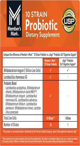 Member Mark 10 Strain Probiotic Capsules, 84 ct. in Kuwait