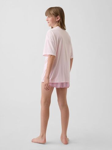 GAP Girls' Oversized Logo 2-piece Pajama Set in Kuwait