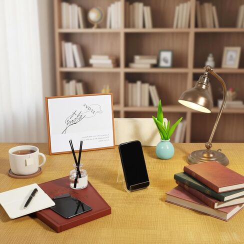 20 Pack Acrylic Book Stand 3x4 Inch Clear Easel Stand for Displays, Book Display Holder, Display Stands for Album, CD, Magazine, Postcard, Picture, Plate, Artworks, Phone, Tablet in Saudi Arabia