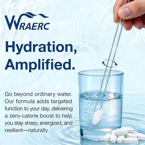 Hydrogen Water Tablets with Magnesium -12 PPM Hydrogen Tablets for Drinking Water Molecular Hydrogen Water H2 Tabs Supplement for Cognitive Cellular Health in Saudi Arabia