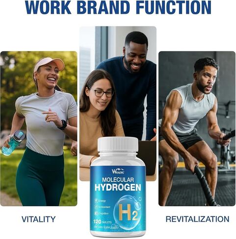 Hydrogen Water Tablets with Magnesium -12 PPM Hydrogen Tablets for Drinking Water Molecular Hydrogen Water H2 Tabs Supplement for Cognitive Cellular Health in Saudi Arabia