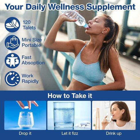Hydrogen Water Tablets with Magnesium -12 PPM Hydrogen Tablets for Drinking Water Molecular Hydrogen Water H2 Tabs Supplement for Cognitive Cellular Health in Saudi Arabia