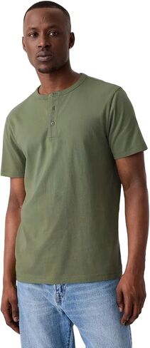 Gap Men's Short Sleeve Everyday Soft Henley in Kuwait