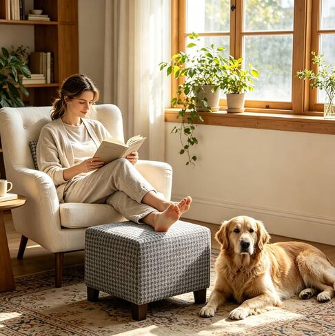 MAXIJIN Stretch Ottoman Cover Rectangular Ottoman Slipcovers for Footstool with Elastic Band Square Folding Storage Stool Furniture Protector Removable Washable (Small, Light Gray) in Saudi Arabia