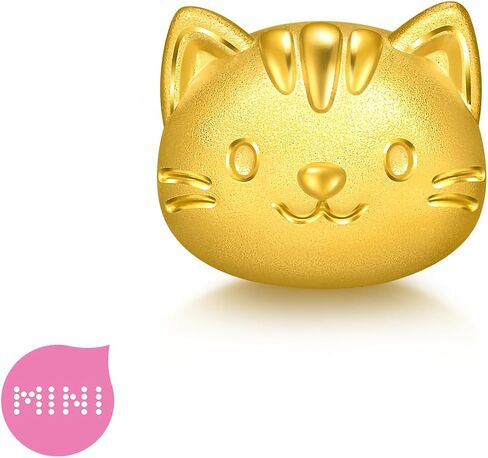 CHOW SANG SANG 999 Gold Charme Kitty Cat Charm Bracelet for Women & Men 17cm 96350C in Saudi Arabia