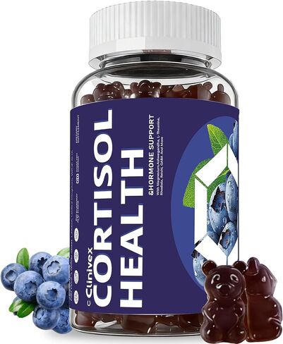 24-in-1 Cortisol Reducer for Women & Men, Magnesium, Ashwagandha, L-Theanine, Rhodiola, GABA - Supports Stress Relief, Focus, Mood & Sleep, Belly Fat Management, Sugar-Free Vegan, 60 Ct in Saudi Arabia