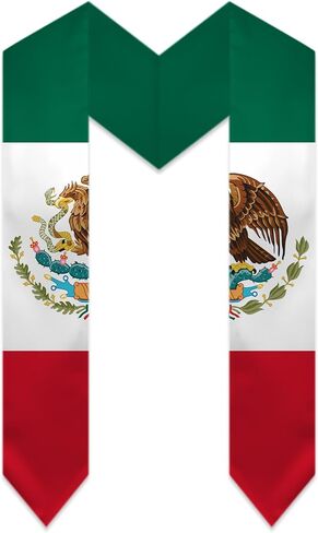 Argentina Flag Graduation Stole, Light Blue and White with Sun Design, 72 Inches Length, Traditional Sword Ending in Kuwait