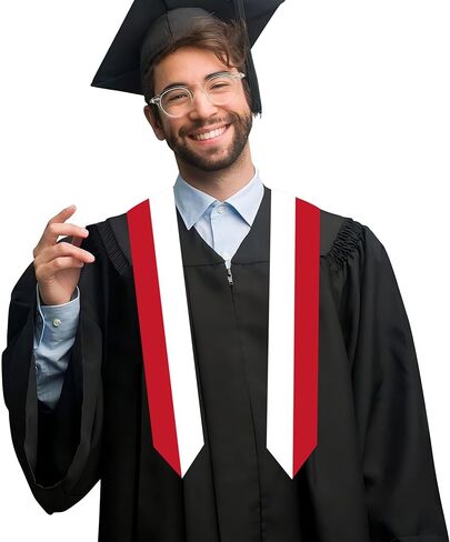 Indonesia National Flag Graduation Stoles Class Congratulation Gifts Sash Stole scarf for Study Aboard International students in Kuwait