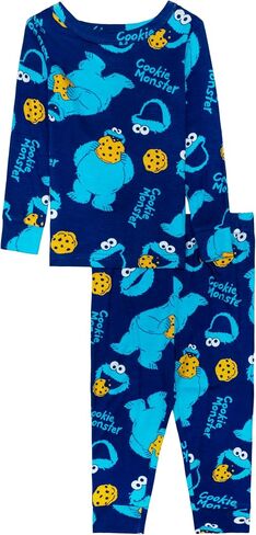 Sesame Street Boys' 2-piece Snug-fit Viscose Pajama Set, Soft & Cute for Kids in Kuwait