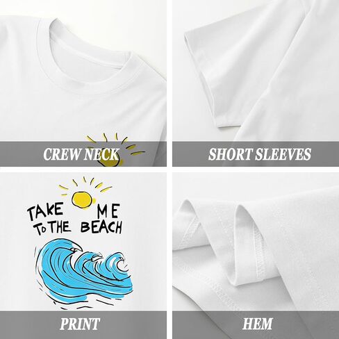 BeWithYou Boys Beach Shirt Take Me to The Beach Graphic Tees Hawaiian T Shirts for Kids Casual Summer Vacation Sunshine Tops in Kuwait