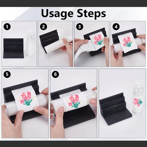 آلة وضع العلامات على الزجاجات من FINGERINSPIRE، مقاس 4 × 2.8 × 3 بوصة، صانعي ملصقات الزجاجات السوداء، خشب الصنوبر، أدوات معالج العلامات الخشبية، ملصقات الملصقات، أداة قضيب للجرار، الزيوت العطرية in Kuwait