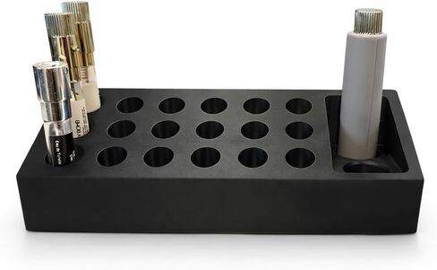 Scentbird Holder Organizer for Perfume Samples, Compatible with New & Old Scentbird and Luxsb Vials, 20 Slot Cologne Sample Storage Tray with Atomizer Holder, Fragrance Display Stand (Black) in Saudi Arabia