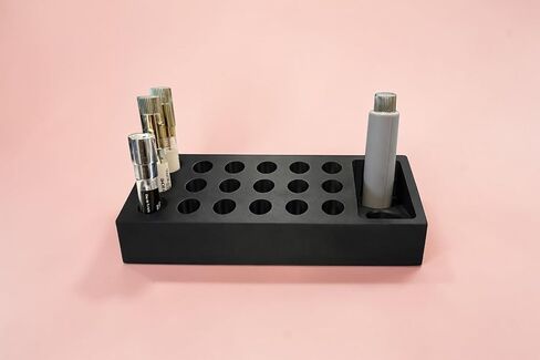 Scentbird Holder Organizer for Perfume Samples, Compatible with New & Old Scentbird and Luxsb Vials, 20 Slot Cologne Sample Storage Tray with Atomizer Holder, Fragrance Display Stand (Black) in Saudi Arabia