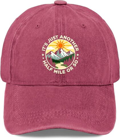 It's Just Another Half Mile Or So Hats for Mens Fashion Washed Distressed in Kuwait