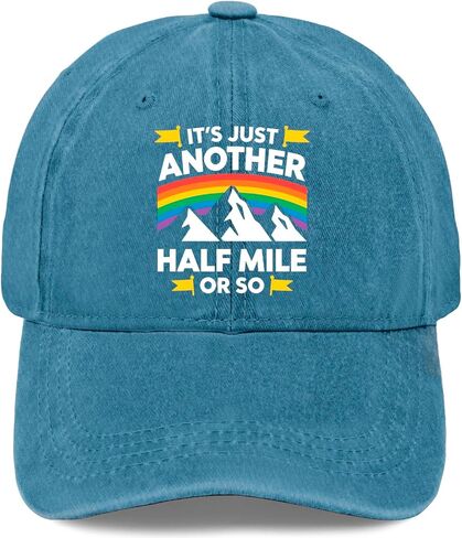 It's Just Another Half Mile Or So Hats for Womens Funny Washed Distressed in Kuwait