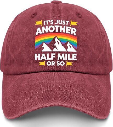It's Just Another Half Mile Or So Hat for Women Stylish Washed Distressed in Kuwait