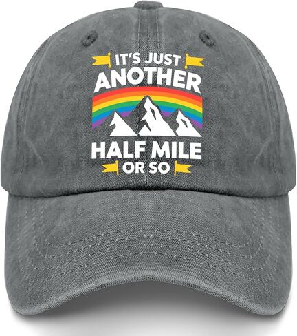 It's Just Another Half Mile Or So Hat for Women Stylish Washed Distressed in Kuwait