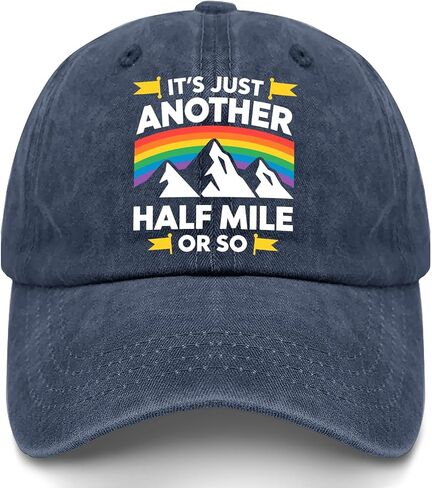 It's Just Another Half Mile Or So Hat for Women Stylish Washed Distressed in Kuwait
