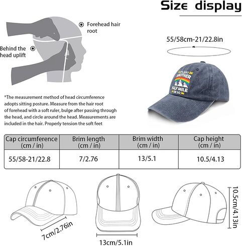 It's Just Another Half Mile Or So Hat for Women Stylish Washed Distressed in Kuwait