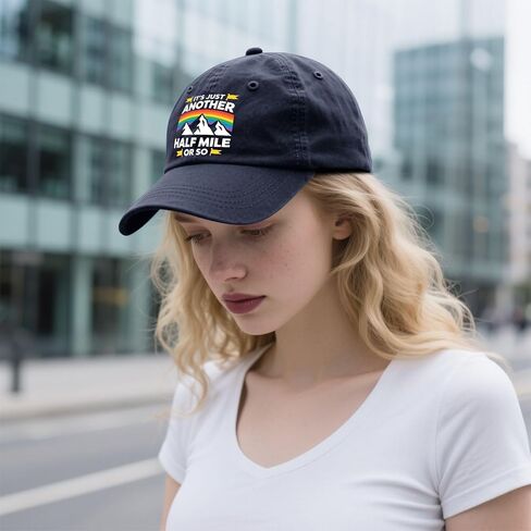 It's Just Another Half Mile Or So Hat for Women Stylish Washed Distressed in Kuwait