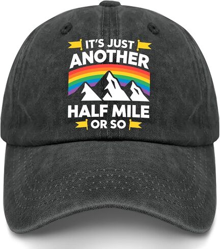 It's Just Another Half Mile Or So Hat for Women Stylish Washed Distressed in Kuwait