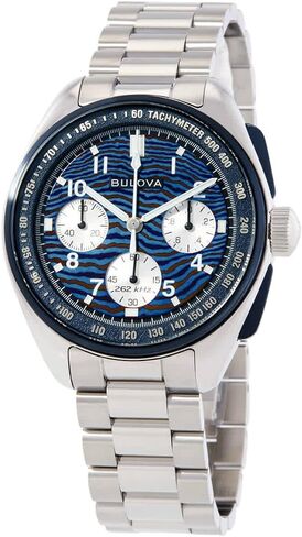 Bulova Lunar Pilot Timascus Dial 150th Anniversary Limited Edition Watch 43.5mm - 98A329 in Kuwait