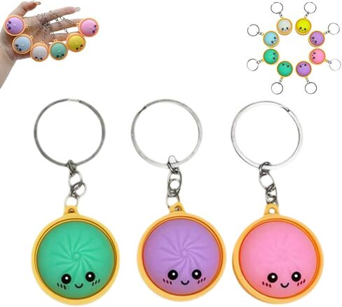 Dumpling Keychain, Mini Dumpling Keychain, Cute Dough Soft Dumplings Cartoon Pendant for Backpacks, Keys & Bags in Saudi Arabia
