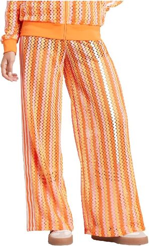 adidas Womens Summer Glow Firebird Pants Casual - Orange in Kuwait