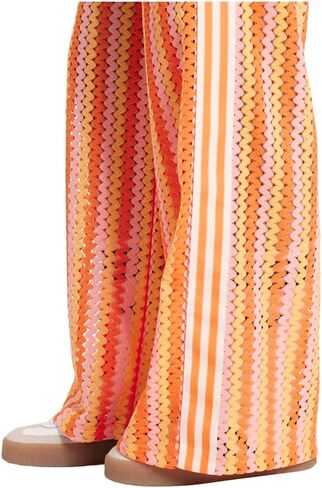 adidas Womens Summer Glow Firebird Pants Casual - Orange in Kuwait