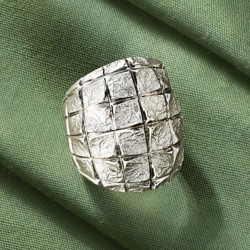Ross-Simons Italian Sterling Silver Square-Pattern Ring in Kuwait