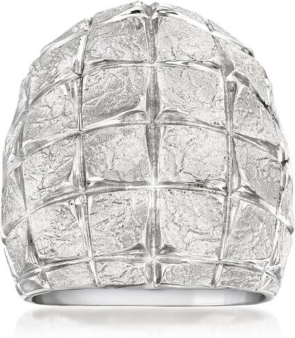 Ross-Simons Italian Sterling Silver Square-Pattern Ring in Kuwait