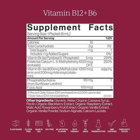 CYMBIOTIKA Liposomal Vitamin B12 + B6 & Vitamin D3 + K2 + CoQ10, Cellular Energy, Joint + Bone, Brain + Heart Health, Nerve Function, Immune Support, High Absorption, 2 x 12 5 mL Liquid Supplements in Saudi Arabia
