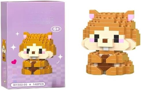 Cute Hamster Assembly Figure, Lovely Cartoon Animal Model, Blind Box Style Desktop Ornament for Gift & Display in Kuwait